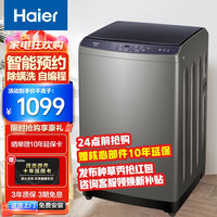 海尔（Haier）波轮洗衣机家用大容量全自动智能预约洗脱一体 出租房宿舍 节能自编程桶自洁 10公斤+健康除螨洗+智能预约