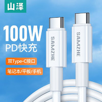 SAMZHE 山泽 双头Type-C数据线 100W 1.5m