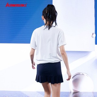 Kawasaki川崎羽毛球网球运动短裙女防走光包臀半身裙套装跑步速干