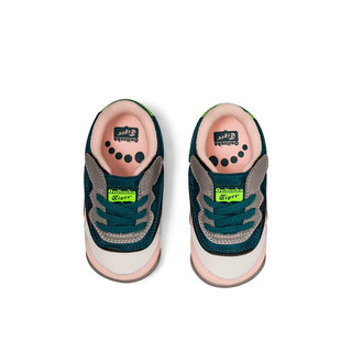 Onitsuka Tiger鬼塚虎儿童运动鞋时尚户外小童鞋ADMIX RUNNER KIDS 1184A088-300 白色/蓝绿色/粉色 21.0