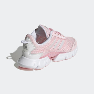 adidas「CLIMACOOL清风鞋」阿迪达斯轻运动女大童减震回弹运动鞋 粉色/白色/灰色 40(245mm)