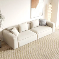 京居 沙发 布艺沙发 意式极简现代简约客厅沙发北欧式小户型沙发90-1 117*90cm