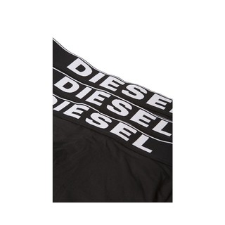 DIESEL 迪赛 3条装欧洲直邮DIESEL迪赛男士黑色棉质字母印花内裤潮流百搭休闲3条装