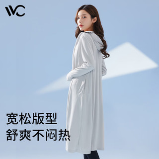 VVC 防晒衣女长款冰丝防晒服防紫外线 少女粉