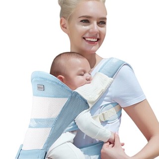 MOBY BABY 抱抱熊 TC11 婴儿背带腰凳 透气款 湖水蓝