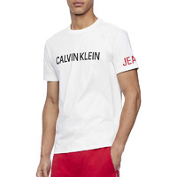 Calvin Klein 卡文克莱 男士春夏休闲印花字母LOGO圆领纯棉短袖T恤 美码偏大一码