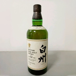 三得利（Suntory）日本原装进口单一麦芽调和威士忌 三得利老酒 稀缺洋酒珍藏高端酒 白州12年金花