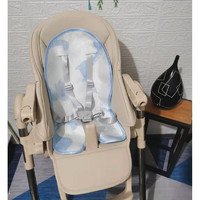 babycare婴儿童餐椅安全带适合hagaday哈卡达五点式绑带背带保护 安全带+淡蓝凉席(不含大垫 粉蓝