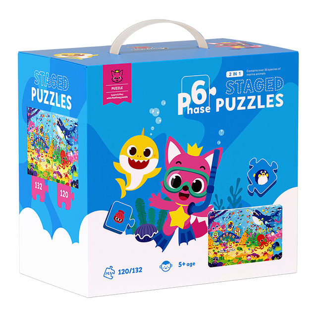 elf Culture 碰碰弧 进阶式教育拼图 6阶 海底世界 252片