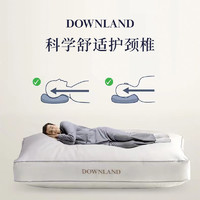 DOWNLAND睡神轻白鹅绒复合枕头护脊椎枕芯助睡眠可水洗透气抑菌枕