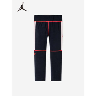 NIKE AIR JORDAN 耐克童装女童打底裤春秋儿童撞色休闲长裤 正黑色 150/58(M)