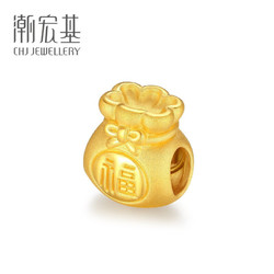 CHJ JEWELLERY 潮宏基 金福袋黄金转运珠 SHG30000181