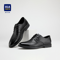 抖音超值购：HLA 海澜之家 系带商务皮鞋男纯色易搭鞋子HSXSD3D050A
