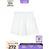 Skechers斯凯奇女童运动裤夏季时尚青少年休闲裤2023新款大童裤子P223G026 亮白色/0019 150cm