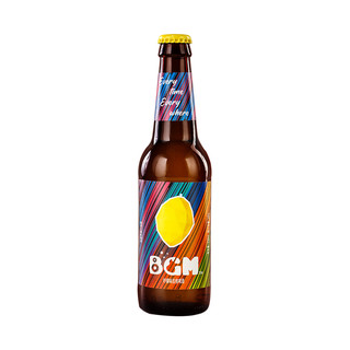 青岛啤酒BGM10度330*24柠檬拉格玻璃瓶啤酒整箱