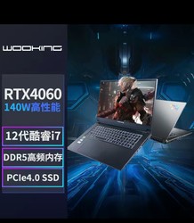 吾空17.3英寸i7-12650H  RTX4060笔记本电脑