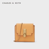 CHARLES & KEITH CHARLES&KEITH;女士油画锁扣链条斜挎钱包CK6-10770508