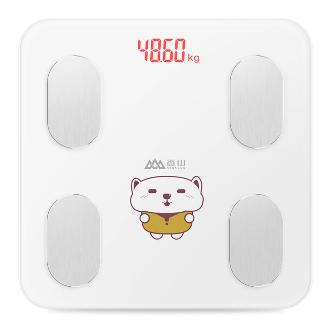 香山 智能体脂秤体重秤家用小型高精准人体秤测脂肪充电健康秤电子称官方正品