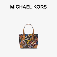 MICHAEL KORS 迈克·科尔斯 MK Eva 超小号单肩LOGO印花字母肩包女士复古提花托特包