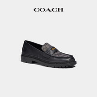 COACH/蔻驰男士经典标志提花和经典标志钱币乐福鞋