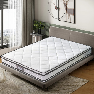 大件超省：富安娜 FUANNA 深睡释压乳胶弹簧床垫 180*200*22cm
