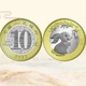 兔年生肖纪念币2023年兔年二轮生肖贺岁10元纪念币 兔单枚
