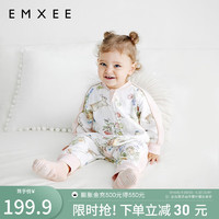 嫚熙（EMXEE）儿童分腿睡袋婴儿宝宝春夏季长短袖纱罗睡袋 绿野仙踪-长袖 100码（适合95-105cm）