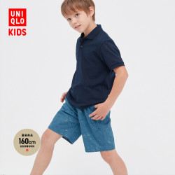 优衣库男童装_uniqlo 优衣库 童装男童女童松紧短裤多彩百搭学生中裤