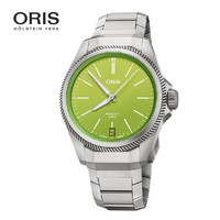 ORIS 豪利时 航空系列 PPX KERMIT联名版 男士自动上链腕表 40077787157MB