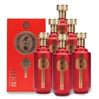 移动端、京东百亿补贴：金六福 长寿图中国红 53%vol 清香型白酒 500ml*6瓶