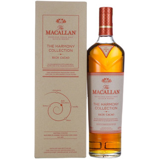 麦卡伦单一麦芽威士忌10年17年 25年 30年深棕和谐红标黑钻木盒老版1824 麦卡伦甄味可可