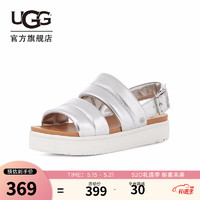 UGG 女士休闲厚底凉鞋 1128636