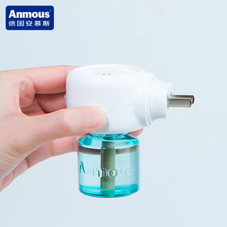 安慕斯（Anmous） 婴儿电热蚊香液无味驱蚊液防蚊灭蚊加热器电热驱蚊套 6液2器