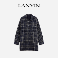 抖音超值购：LANVIN 浪凡 官方旗舰店  男女同款粗花呢夹克格纹时尚大衣外套风衣