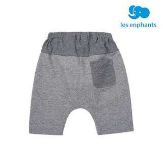 丽婴房（Les enphants）男女童休闲裤子儿童婴幼儿宝宝短裤春夏款 深蓝 6M/66个月
