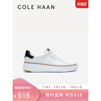 colehaan歌涵 男鞋休闲鞋 春夏新牛皮革鞋面休闲运动鞋 白色-C34226 41.5