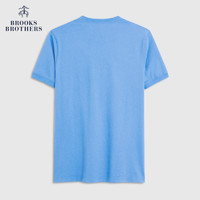 Brooks Brothers/布克兄弟男士夏新纯色纯棉亨利领轻薄T恤