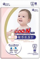 GOO.N 大王 Plus+ 纸尿裤 M 码(*大 24 磅)中性款 64 片装日本胶带敏感性皮肤,日本制造