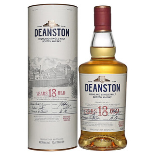 Deanston 汀斯顿 汀思图（DEANSTON）700ml单一麦芽威士忌 苏格兰原瓶原装进口洋酒烈酒 汀思图18年