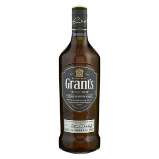 格兰（Grant's）官方授权 格兰 Grant’s 格兰威 格兰特 威士忌 进口洋酒烈酒 格兰威三桶清雅泥煤威士忌700ml