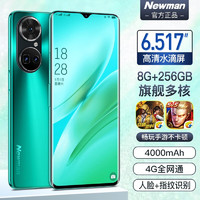 纽曼（Newman)P60pro移动联通电信可用5G卡全网通老年人学生便宜安卓智能拍照百元备用机 墨玉青 8GB+128GB