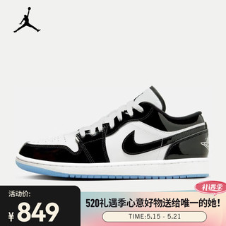 NIKE 耐克 AIR JORDAN 正代系列 Air Jordan 1 Low Se 男子篮球鞋 DV1309-100 白色/黑 41