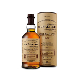 THE BALVENIE 百富 14年700ml43度双桶陈酿 单一麦芽苏格兰威士忌进口洋酒（The Balvenie）