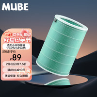 MUBE 适配小米（MI）空气净化器滤芯净化器滤网1代/2代/3代/2S/Pro通用滤网 除甲醛增强版