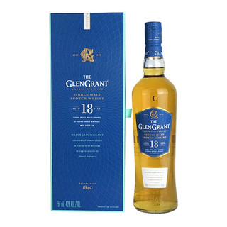 格兰冠（Glen Grant）苏格兰单一麦芽威士忌 英国原装进口洋酒 格兰冠 18年750ml