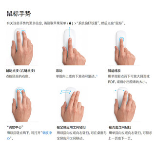 Apple Magic Mouse 妙控鼠标 Mac鼠标 无线鼠标 办公鼠标 白色