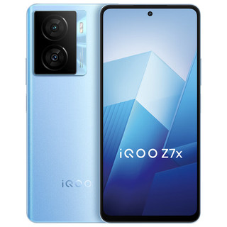 vivo iQOO Z7x 6GB+128GB 浅海蓝 80W闪充 6000mAh巨量电池 骁龙695 七重护眼竞速屏 山东电信