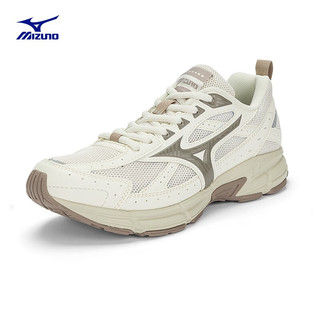 Mizuno 美津浓 Speed 中性跑鞋 D1GH223007 棉白/暗灰褐 36.5