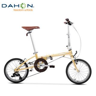 dahon大行16英寸铬钼钢5变速折叠自行车成人男女式学生复古单车D5