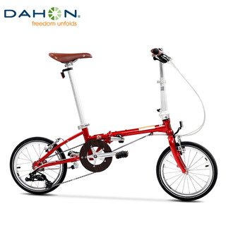 dahon大行16英寸铬钼钢5变速折叠自行车成人男女式学生复古单车D5